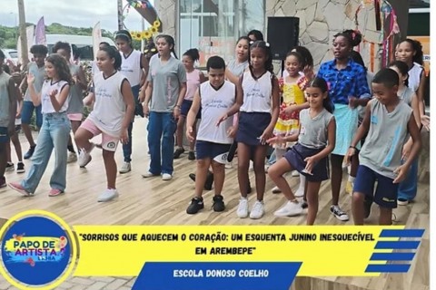 "Sorrisos que Aquecem o Coração: Um Esquenta Junino Inesquecível em Arembepe"
