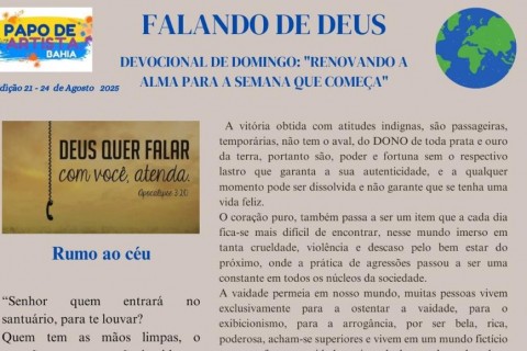 Bom dia! Você já agradeceu a Deus hoje?
