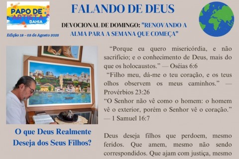FALANDO  DE DEUS  DEVOCIONAL  DE DOMINGO