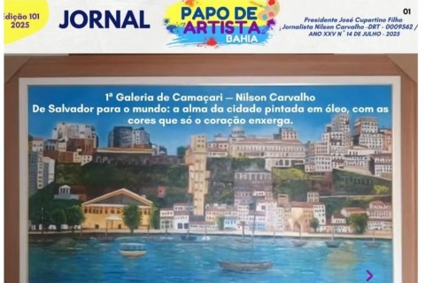 Jornal Papo de Artista Bahia  Seu Jornal semanal