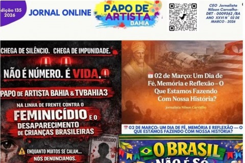 A nova edição do Jornal Papo de Artista Bahia já está disponível em nosso site!