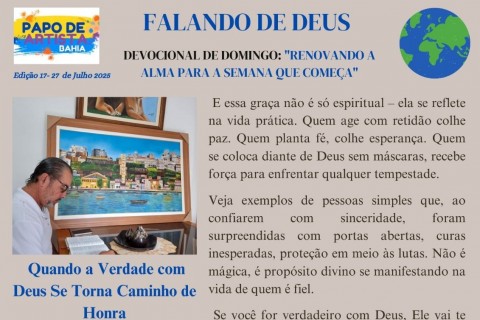 FALANDO  DE DEUS  DEVOCIONAL  DE DOMINGO