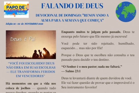 FALANDO COM DEUS DEVOCIONAL DE DOMINGO