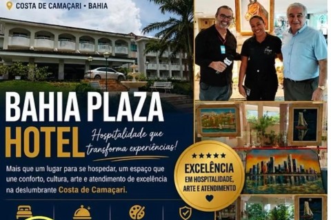 Bahia Plaza Hotel aposta em cultura, hospitalidade e atendimento personalizado para fortalecer turismo na Costa de Camaçari