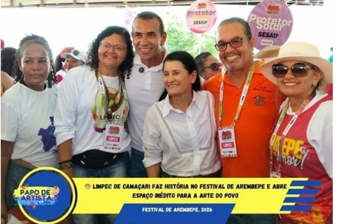 🎨 LIMPEC DE CAMAÇARI FAZ HISTÓRIA NO FESTIVAL DE AREMBEPE E ABRE ESPAÇO INÉDITO PARA A ARTE DO POVO