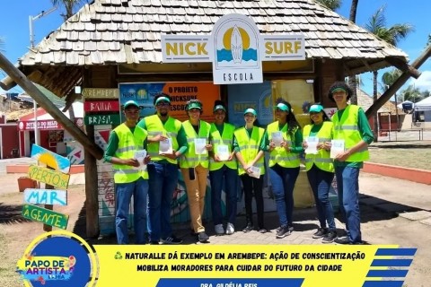 ♻️ NATURALLE DÁ EXEMPLO EM AREMBEPE: AÇÃO DE CONSCIENTIZAÇÃO MOBILIZA MORADORES PARA CUIDAR DO FUTURO DA CIDADE