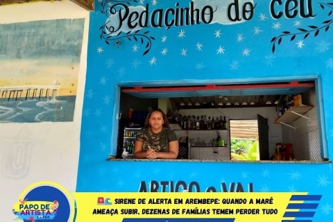 SIRENE DE ALERTA EM AREMBEPE: quando a maré ameaça subir, dezenas de famílias temem perder tudo