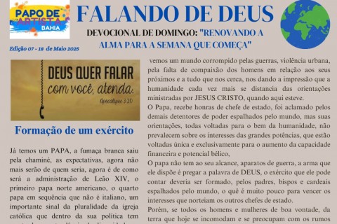 Leia o devocional de hoje e sinta a presença de Deus em cada palavra.