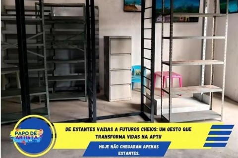 DE ESTANTES VAZIAS A FUTUROS CHEIOS: UM GESTO QUE TRANSFORMA VIDAS NA APTI!