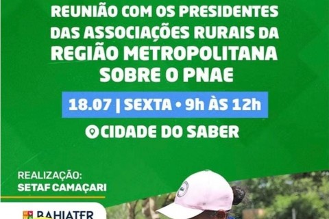 AGRICULTORES DA REGIÃO METROPOLITANA SE REÚNEM PARA FORTALECER A AGRICULTURA FAMILIAR E A SEGURANÇA ALIMENTAR